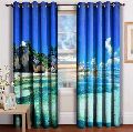 Beach Print Curtain