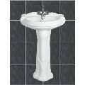 Z Cera Ceramic Oval White mini sterling pedestal wash basin