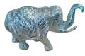 Silver Aluminum White Metal Elephant Statue