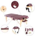 Portable Spa Massage Wooden Table