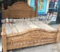 teak wood double bed