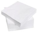 Cotton Plain white paper napkin