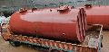 Horizontal Red Red Oxide Primered Industrial Storage Tank