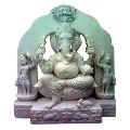 18 Inch Marble Ganesh Statue