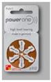 Power one zinc air hearing aid battery
