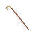 Wooden Walking Stick with Brass Handle