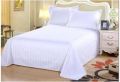 100% Premium Cotton White Hotel Bedsheet with Pillow Covers Online