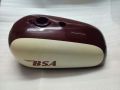 BSA Spitfire Hornet 2 Gallon Maroon and White Painted Steel Petrol Tank