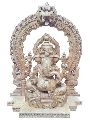 12 Inch Wooden Ganesh Statue