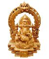 6 Inch Wooden Ganesh Statue