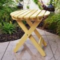 Wooden Round Folding Table