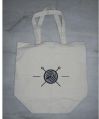 Cotton shopping bags with self handle