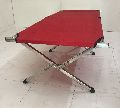 Rectangular Polished stainless steel folding bed
