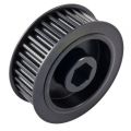 Cast Iron Round Black Polished metal timing pulley
