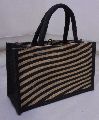 Small jute bags with black luxury soft handle