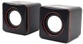 Oval Round Black New usb speakers