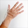 Transparent examination polyethylene gloves