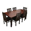 Solid Acacia Wooden Dining Table Set 6 seater