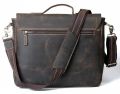Handmade Vintage Leather Briefcase Messenger Bag