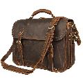 Leather Office Briefcase Messenger Bag