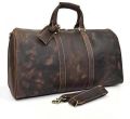 Leather Travel Duffel Luggage Bag