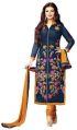 Multi Color Embroidered Printed Ladies Churidar Suit