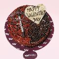 Valentine Fusion Red Velvet And Chocolate Cake