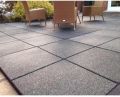 Rectangular Square Black Plain rubber tile