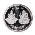 100gms Round Laxmi Ganesh Ji Silver Coin