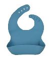 Red Blue Plain silicone baby bib