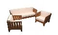 Solid Wooden Compact Sofa Set
