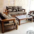 Stylish Modular Wooden Living Sofa Set