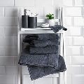 Pack of 6 Charcoal Grey Bamboo Towels