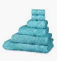 Pack of 6 Teal Bamboo Towels