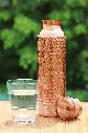TUMBLER brown Plain SHANAYA CREATIONS hammered copper bottle