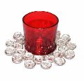 Round Crystal Candle Holder