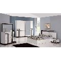 Wood White Plain Polished Goodluck fancy bedroom furniture set