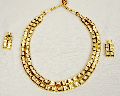 Two Line Kundan Gold Polish Necklace Set