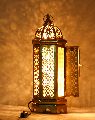 Round SHANAYA CREATIONS brass antique led light lamp