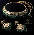 Copper New Copper Kalaa Jewels Necklace Set kundan jadau jewellery