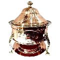 Shiny New made on order AAHIL INTERNATIONAL Copper / Brass / Stainless Steel copper hammered hawa mahal chafing dish