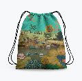 Beautiful Lakeside Drawstring Bag