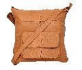 Tan Leather Satchel Bag