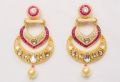 Exquisite Kundan CZ Pearl Earring