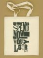 ONE COLOUR PRINTED COTTON BAG