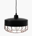 Black &amp; Copper Finish Wire Cage Hanging Pendant Lamp