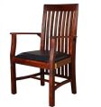 50cmx45cmx108cm Solid Acacia Wood and PVC Chair