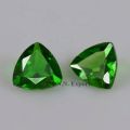 chrome diopside faceted trillion gemstone