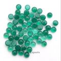 green onyx cabochon cut round gemstone