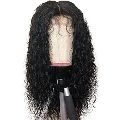 Black curly indian human hair wig